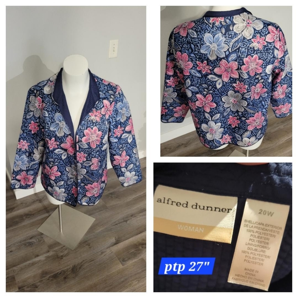 Alfred Dunner 20W Stunning quilted jacket